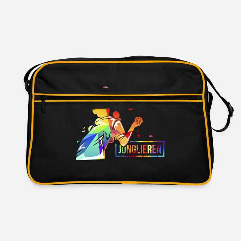 Jonglieren Arbeit Retro Tasche