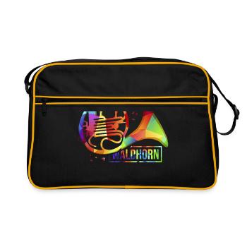 Instrument de musique en laiton - Sac Retro - noir/or - Devant