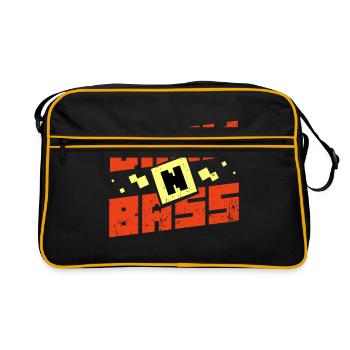 Drum n Bass - Sac Retro - noir/or - Devant