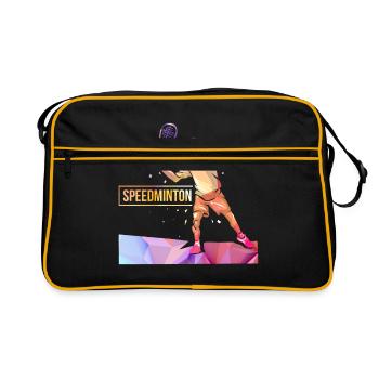 Speedminton - Sac Retro - noir/or - Devant