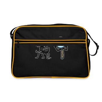 fourmi - Sac Retro - noir/or - Devant