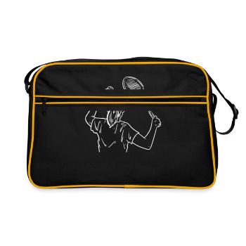 Speedminton - Sac Retro - noir/or - Devant