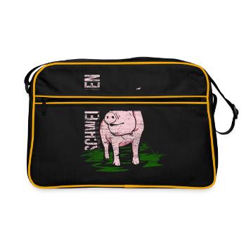 porcin - Sac Retro - noir/or - Devant