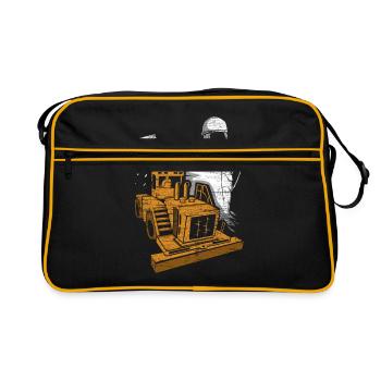 Route de la route cadeau - Sac Retro - noir/or - Devant