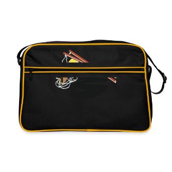 Diabolo - Retro Tasche - Schwarz/Gold - Vorne