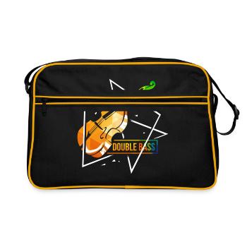 Violon Contrebasse - Sac Retro - noir/or - Devant