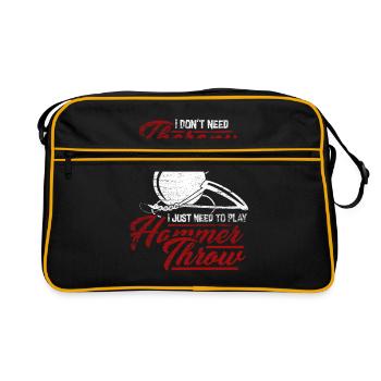 lancer du marteau - Sac Retro - noir/or - Devant