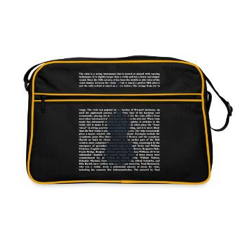 Violoniste - Sac Retro - noir/or - Devant