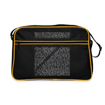 Klarinette Blasinstrument Musik - Retro Tasche - Schwarz/Gold - Vorne