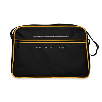 Snowboard gift - Retro Bag - black/gold - Front