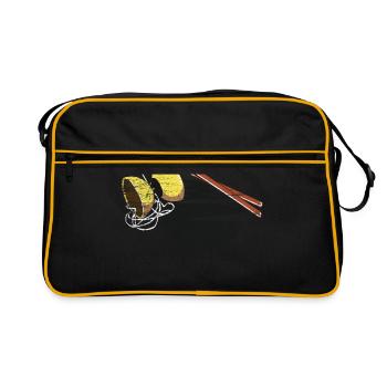 Diabolo - Retro Tasche - Schwarz/Gold - Vorne
