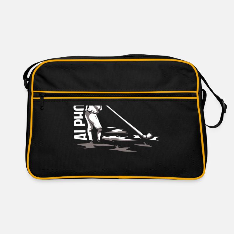 Alphorn - Retro Tasche - Schwarz/Gold