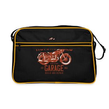 Cadeau de motard moto motard - Sac Retro - noir/or - Devant