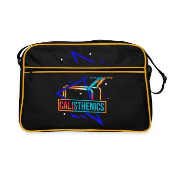 Calisthenics Polygon - Retro Tasche - Schwarz/Gold - Vorne