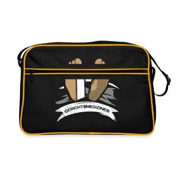 Forensic Detective Gift - Retro Bag - black/gold - Front