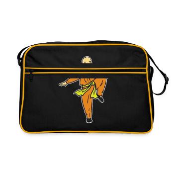 Qigong Monk - Retro Bag - black/gold - Front