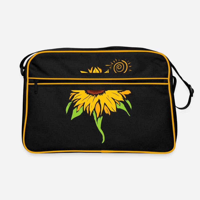 Sonnenblume Retro Tasche