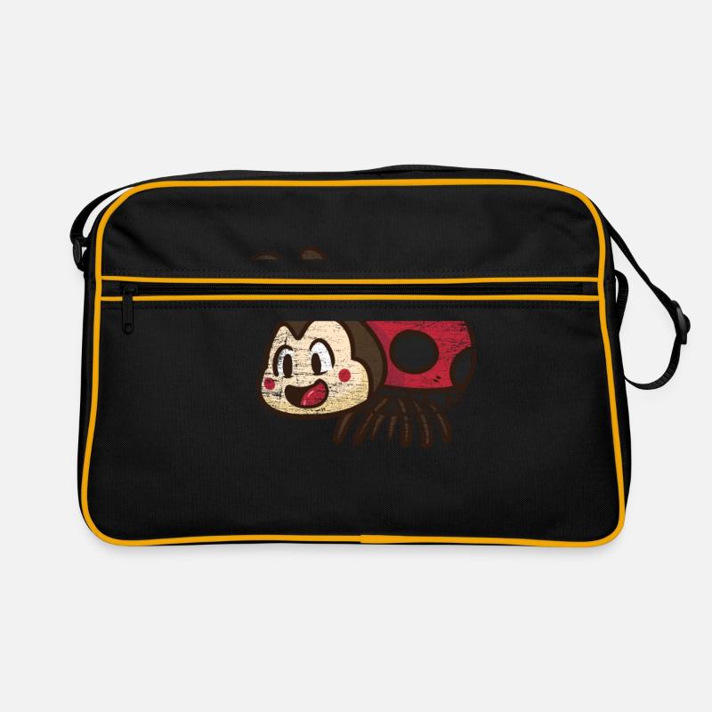 Marienkäfer - Retro Tasche - Schwarz/Gold
