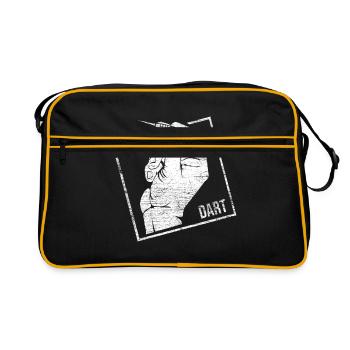 Cadeau de fléchettes - Sac Retro - noir/or - Devant