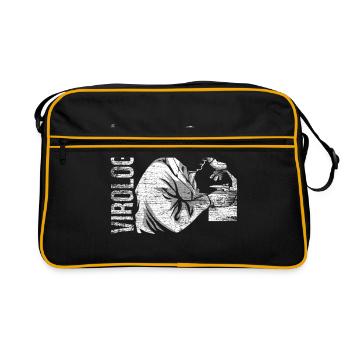 Virologe Virologie Geschenk - Retro Tasche - Schwarz/Gold - Vorne