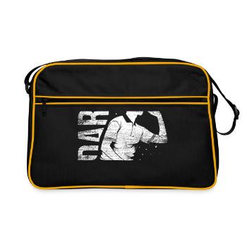 Cadeau de fléchettes - Sac Retro - noir/or - Devant