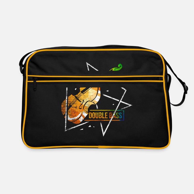 Kontrabass Geige Polygon Retro Tasche