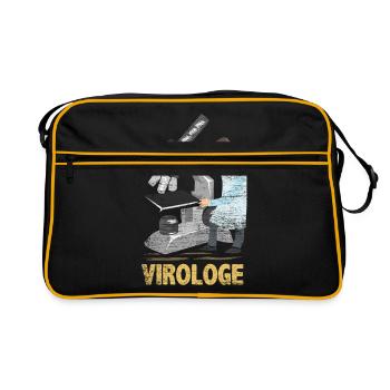 Virologist doctor gift - Retro Bag - black/gold - Front