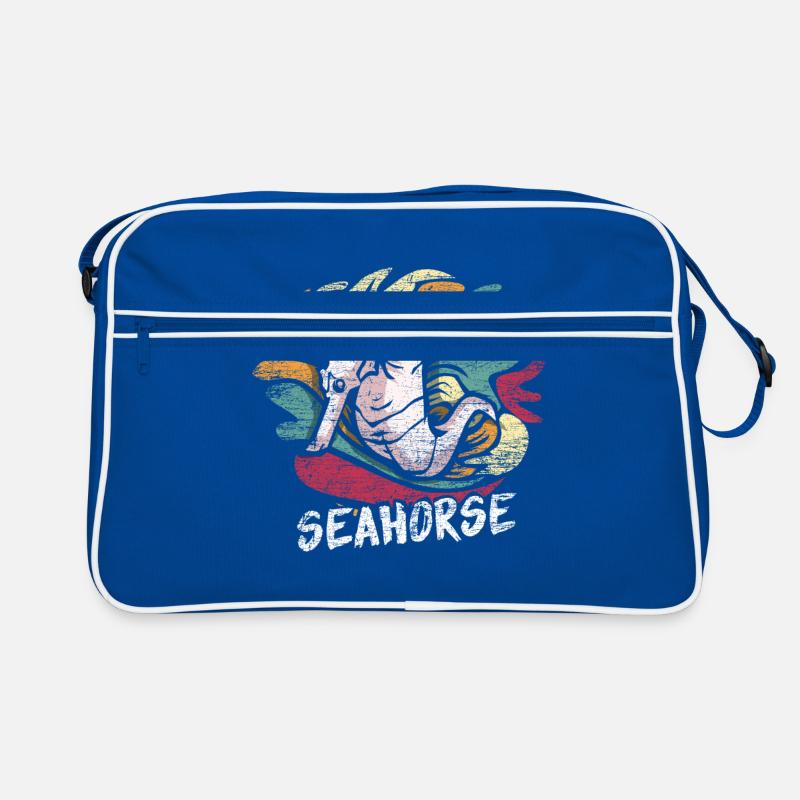 Seepferdchen Geschenk Retro Tasche