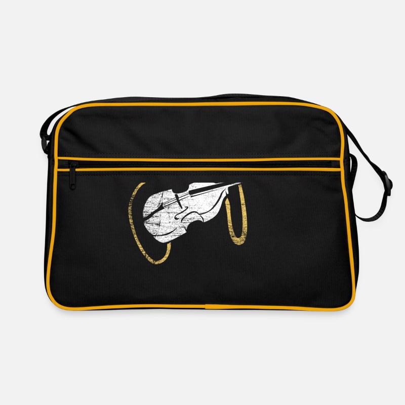 Kontrabass Musiker Retro Tasche