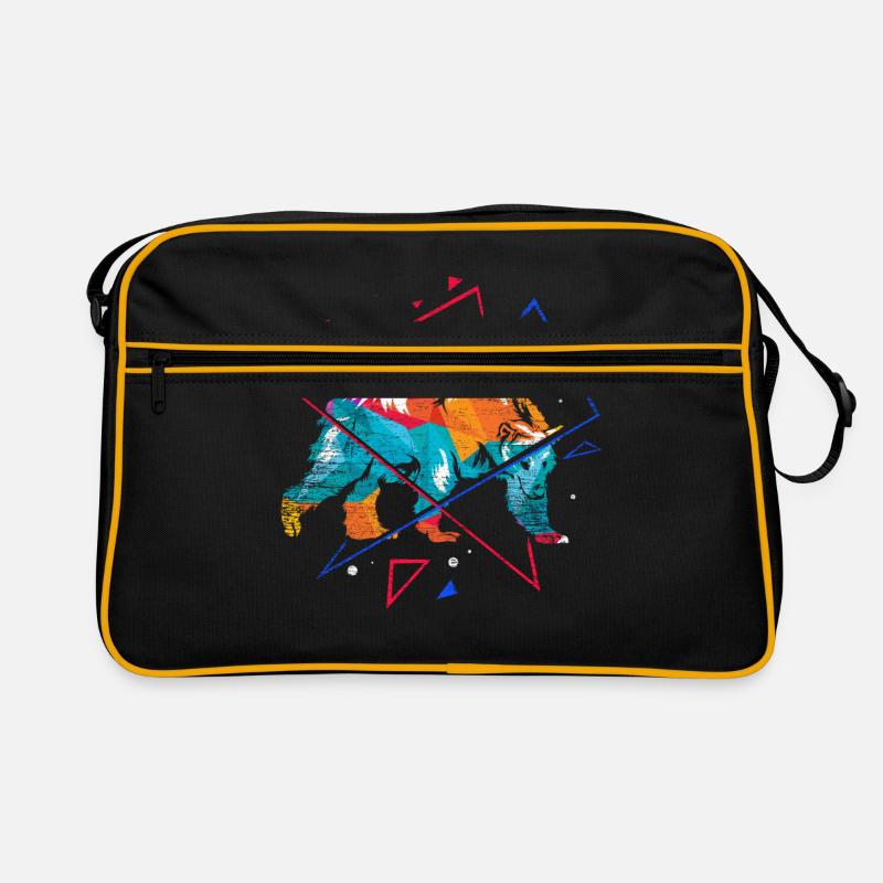 Bräunbären Polygon Retro Tasche