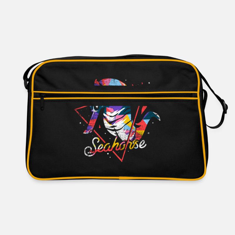 Seepferdchen Polygon Geschenk Retro Tasche