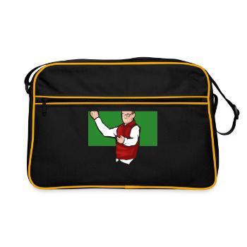 Enseignant au tableau - Sac Retro - noir/or - Devant