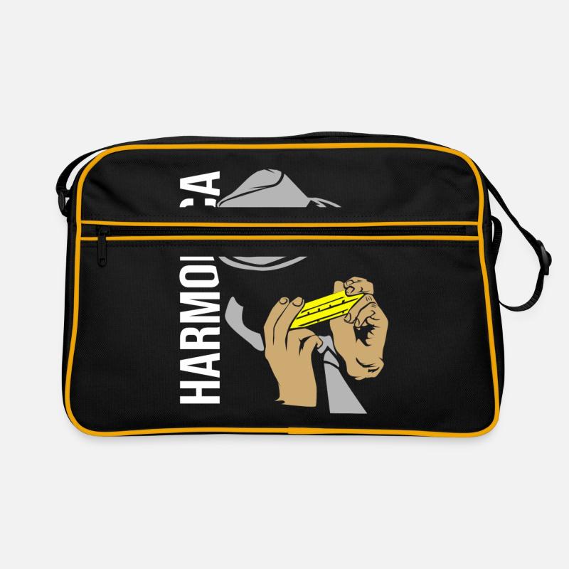 harmonica - Sac Retro - noir/or