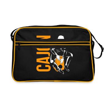cajón - Sac Retro - noir/or - Devant