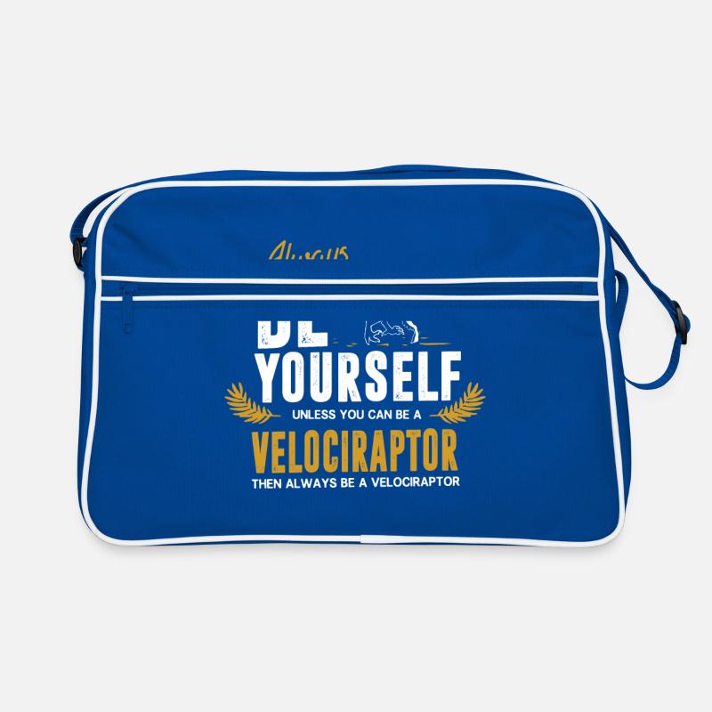 Velociraptor dinosaur Retro Bag