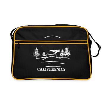 Calisthenics Gift - Retro Bag - black/gold - Front