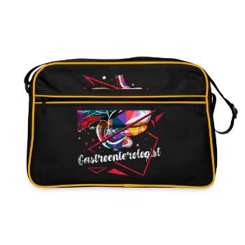 Gastroenterologist Polygon - Retro Bag - black/gold - Front