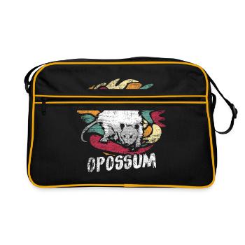 Possum marsupial - Sac Retro - noir/or - Devant