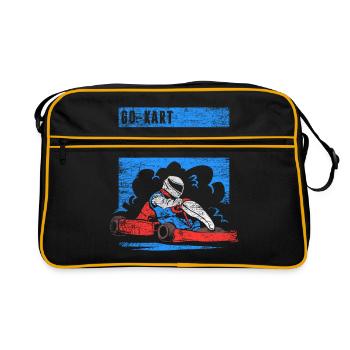 GoKart Course - Sac Retro - noir/or - Devant