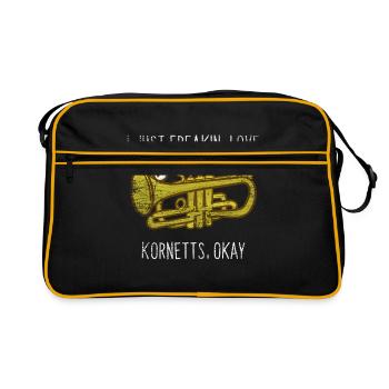 cornet - Retro Bag - black/gold - Front