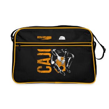 cajón - Sac Retro - noir/or - Devant