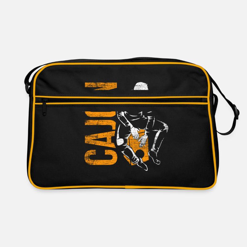 cajón - Sac Retro - noir/or