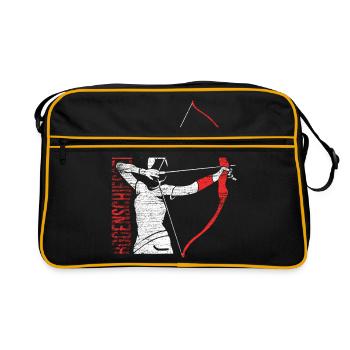 tir à l'arc - Sac Retro - noir/or - Devant