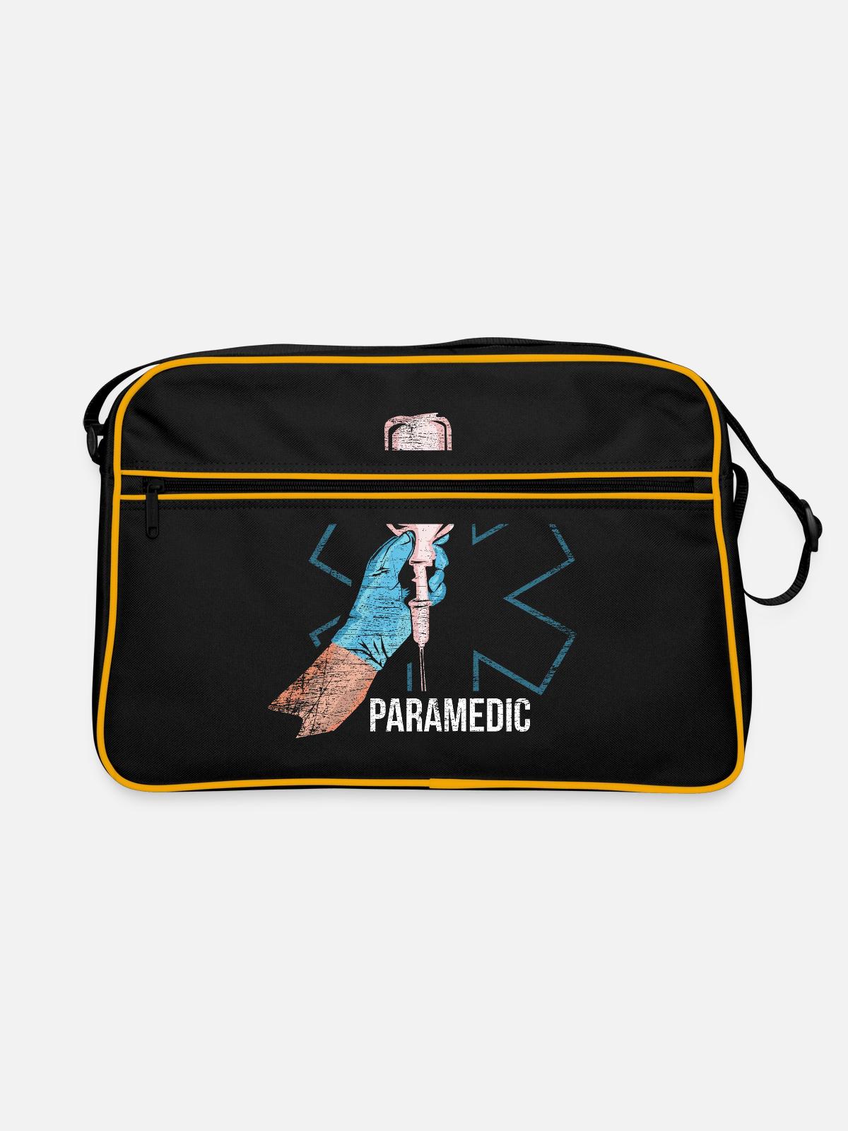 paramédical - Sac Retro - noir/or - Devant