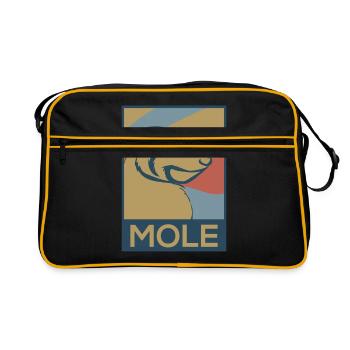 taupe - Sac Retro - noir/or - Devant