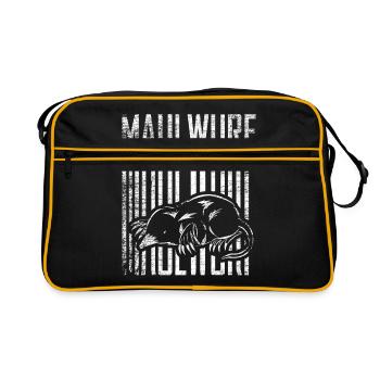 Maulwurf - Retro Tasche - Schwarz/Gold - Vorne
