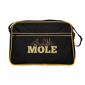 taupe - Sac Retro - noir/or - Devant