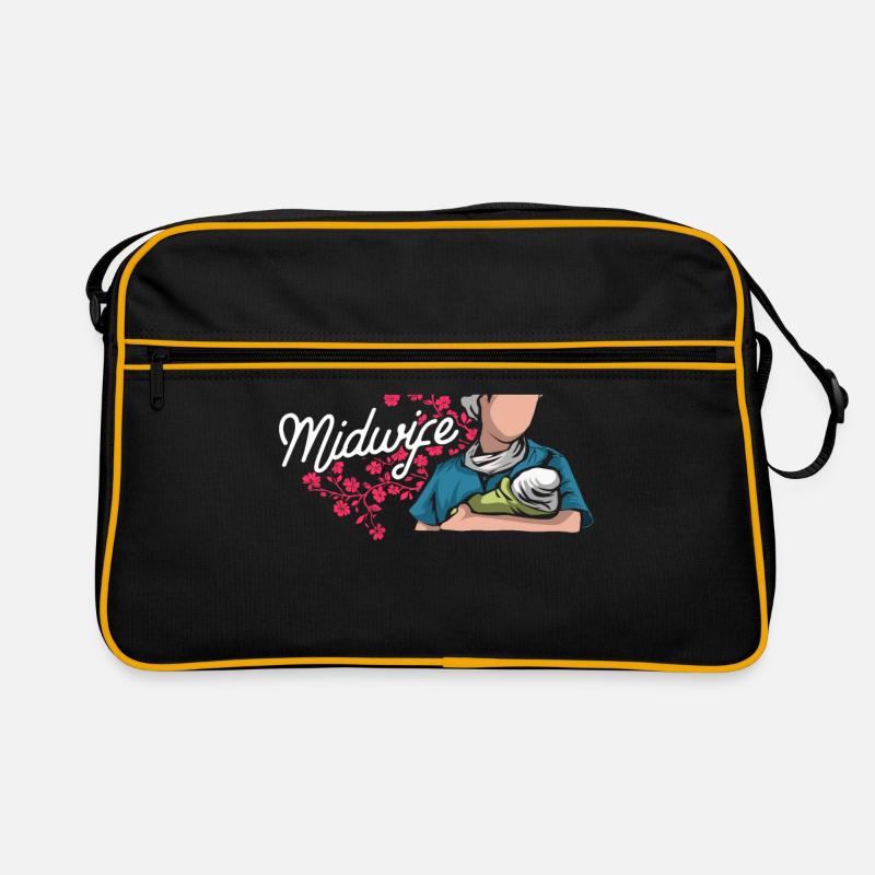 Hebamme Geschenk Retro Tasche