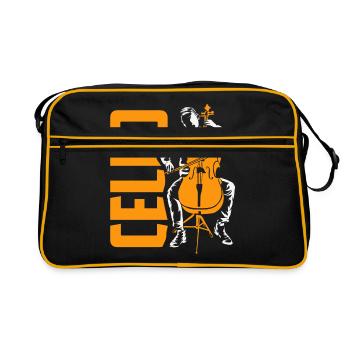 violoncelle - Sac Retro - noir/or - Devant