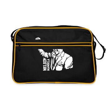 Nelson Mandela - Retro Bag - black/gold - Front